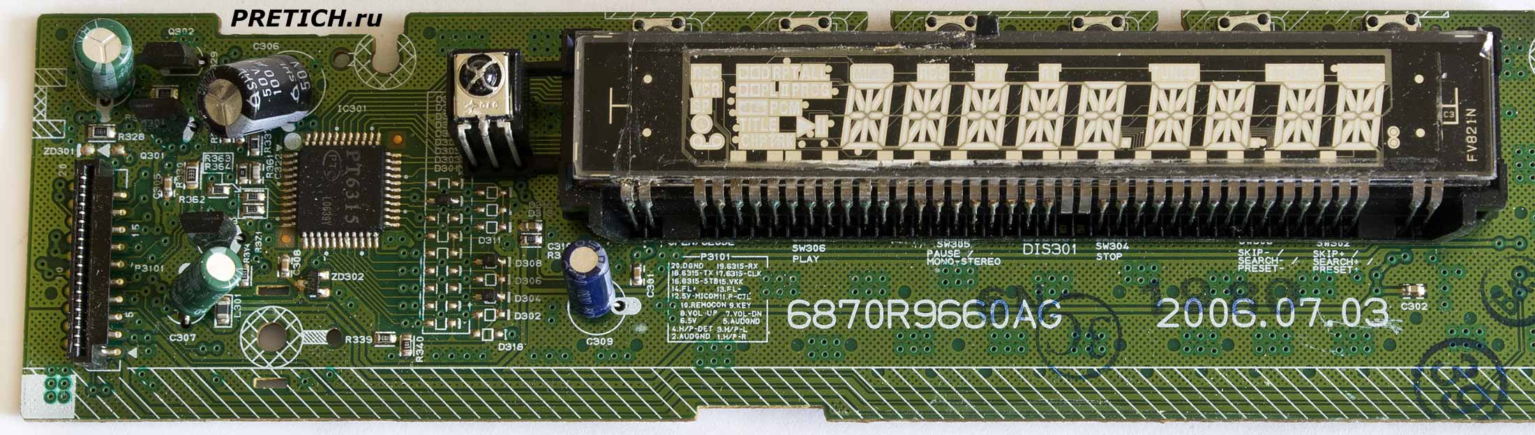 6870R9660AG 2006.07.03 микросхема PT6315 6870R9660AG 2006.07.03 микросхема PT6315