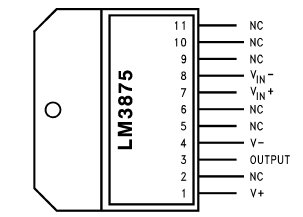 LM3875 распиновка микросхемы