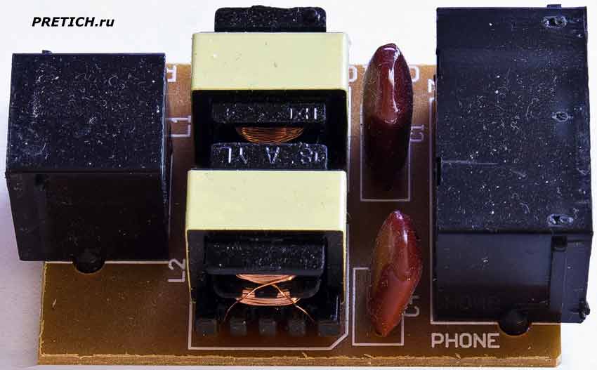 SP-201 ADSL Splitter разборка, что внутри сплиттера