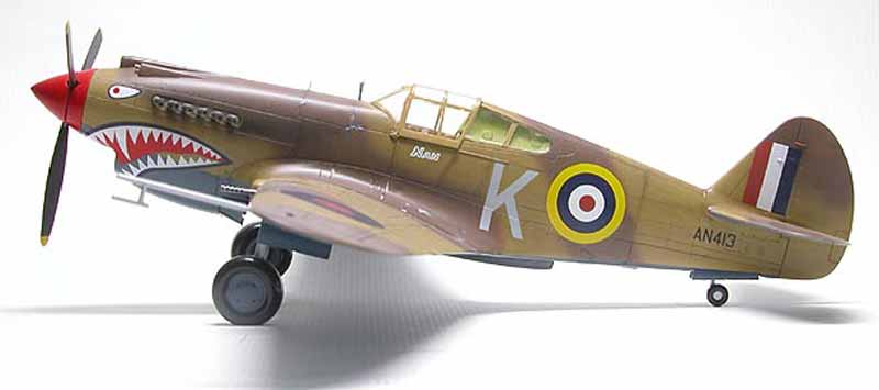 стандартная окраска истребителя P-40 Kittyhawk USA
