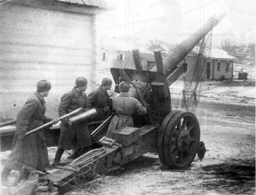 гаубица МЛ-20 во время войны, РККА