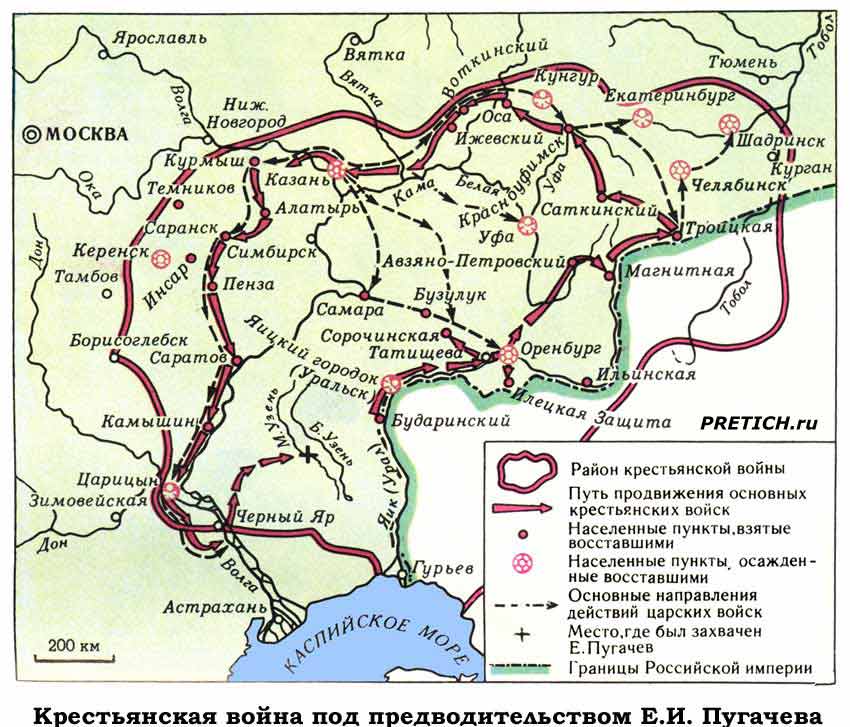 Крестьянская война под предводительством Е.И. Пугачева Крестьянская война под предводительством Е.И. Пугачева