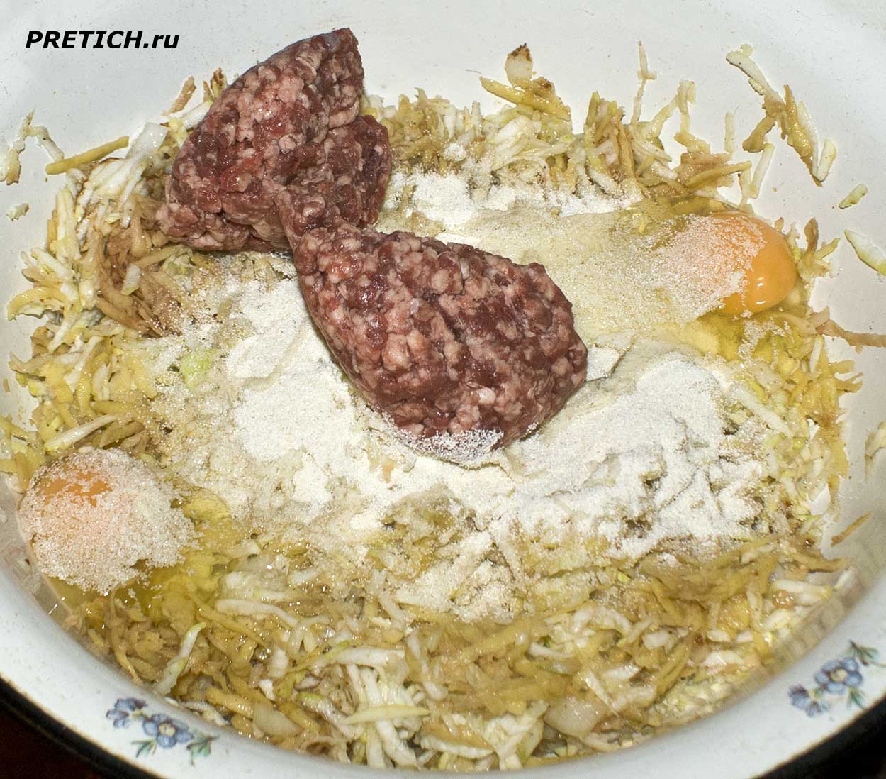 Как сделать много котлет из фарша, кабачков и картошки описание Как сделать много котлет из фарша, кабачков и картошки описание