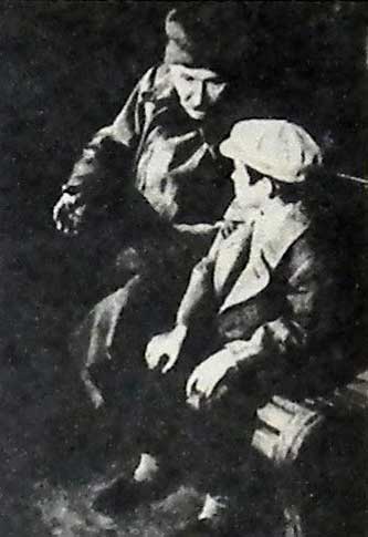 Слепцов - И. Лапиков, Юра Нечаев - Володя Таусон, съемки фильма Слепцов - И. Лапиков, Юра Нечаев - Володя Таусон, съемки фильма