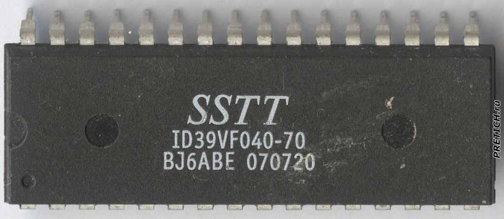 SSTT ID39VF040-70 ПЗУ, флэш-память, БИОС SSTT ID39VF040-70 ПЗУ, флэш-память, БИОС