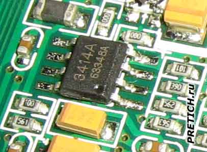 3414A операционный усилитель на плате LCD