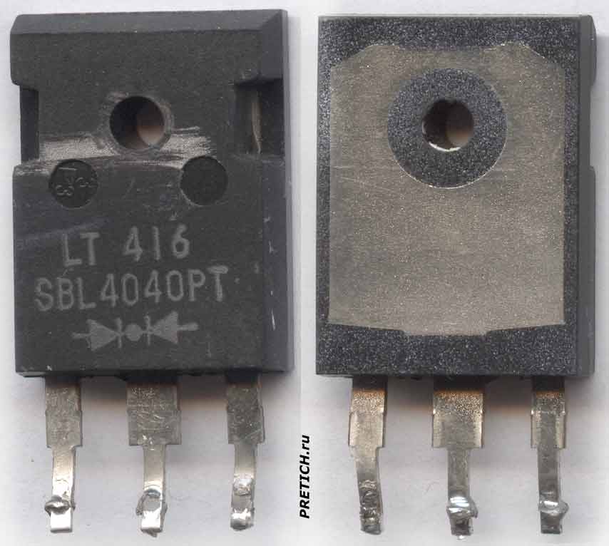 Диод Шоттки LT 416 SBL4040PT Диод Шоттки LT 416 SBL4040PT