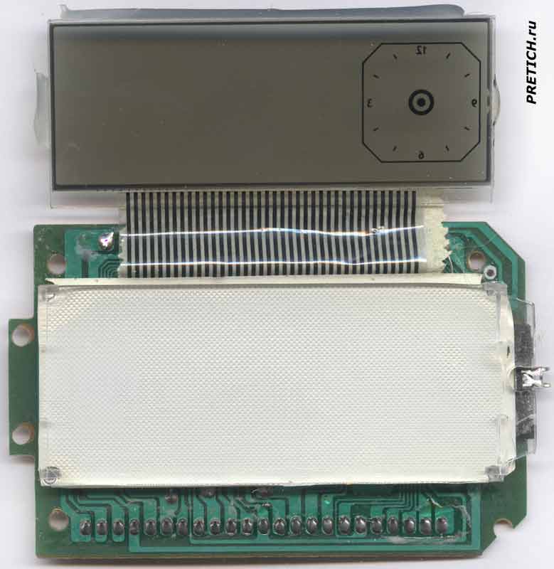 Sony KX-T040CID разборка дисплея, часы