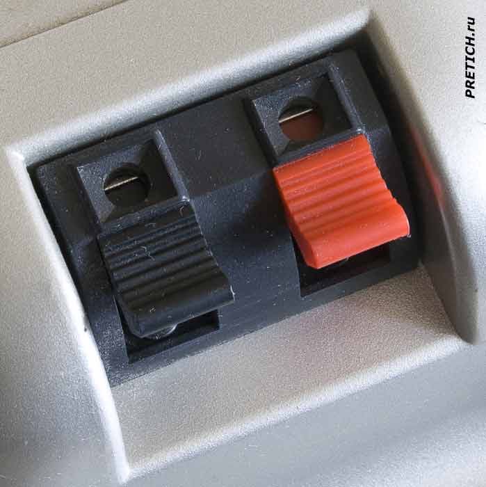 Microlab M-560K пружинные контакты подключения АС