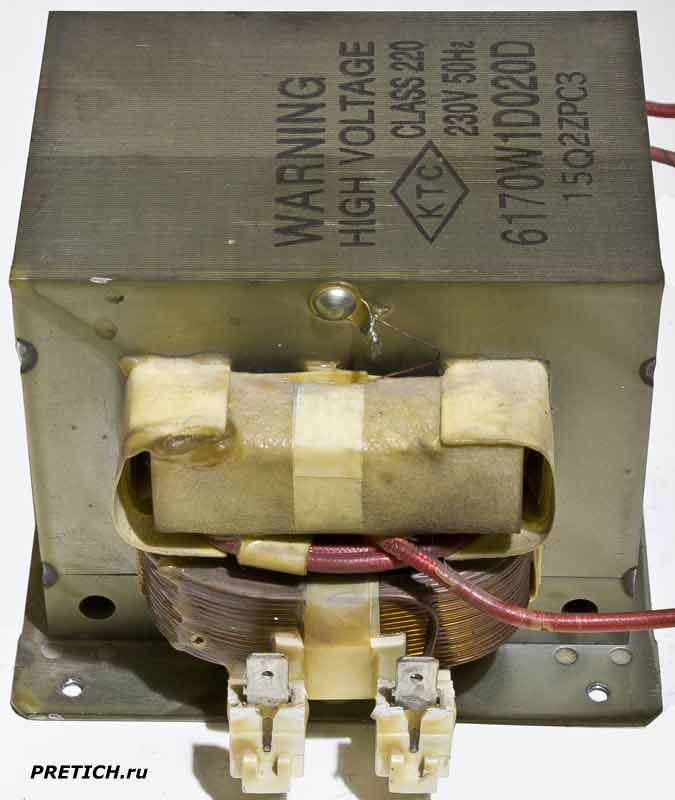 LG MH-595T трансформатор в печи