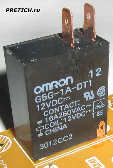Omron G5G-1A-DT1 реле в микроволновке LG MH-595T