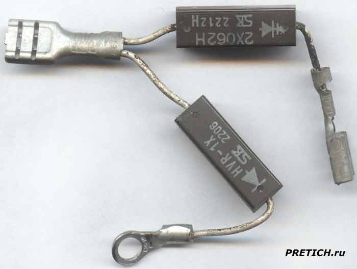выпрямительный HVR-1Z 2206, защитный 2X062H 2212H диоды