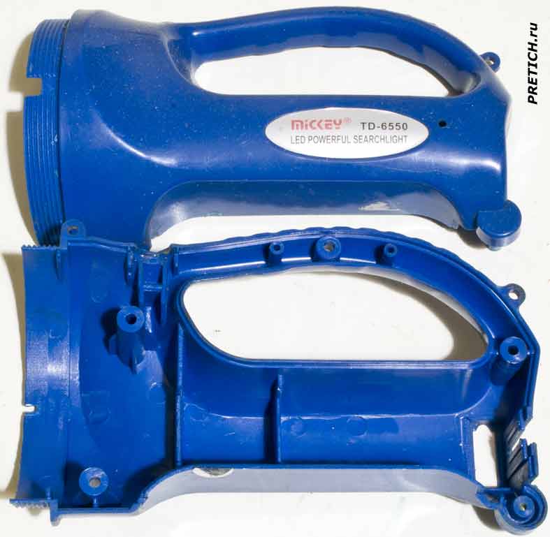 Mickey TD-6550 разборка китайского фонарика