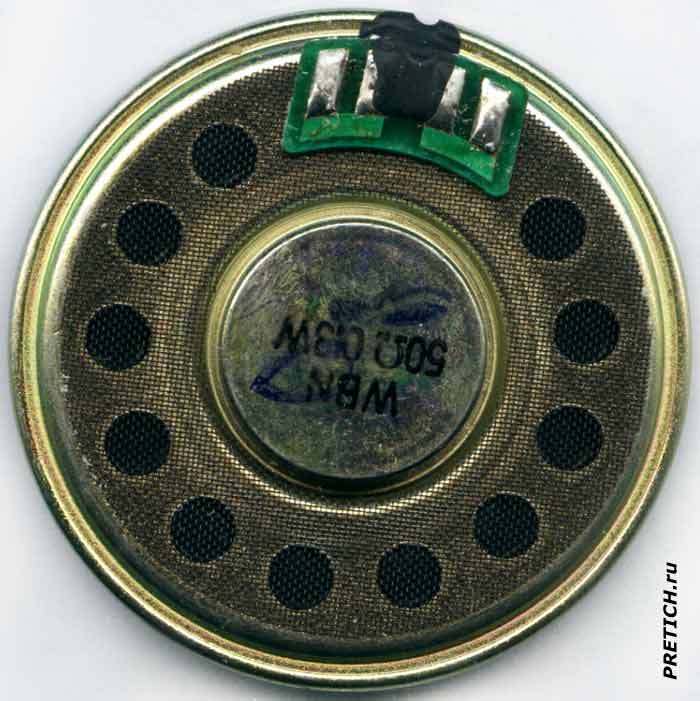 WBN 50Ω 0.3W динамик в квартирном аппарате домофона WBN 50Ω 0.3W динамик в квартирном аппарате домофона