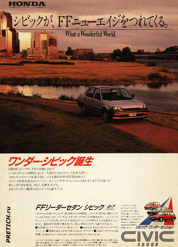 Honda CIVIC третьего поколения, 1983 год