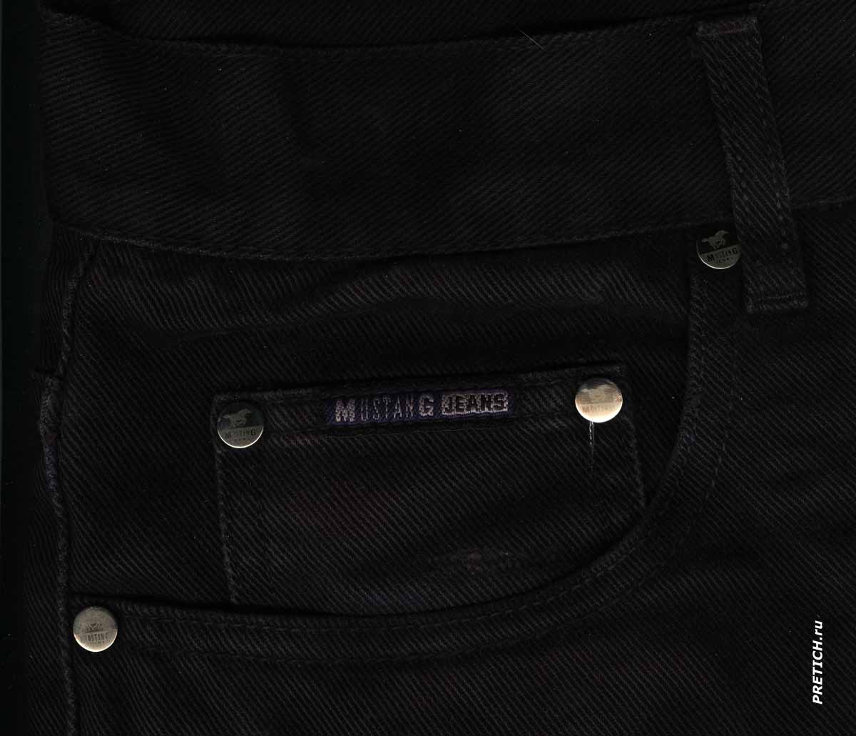 Mustang Jeans заклепки на карманах, нашивки Mustang Jeans заклепки на карманах, нашивки