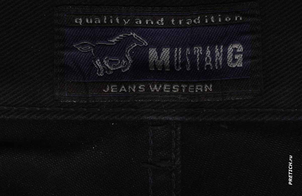 нашивка изнутри на поясе Mustang Jeans нашивка изнутри на поясе Mustang Jeans