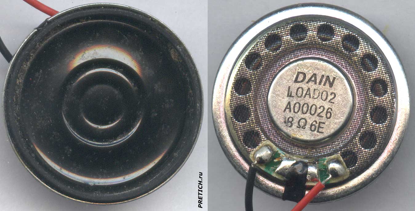 DAIN L0AD02 A00026 8Ω 6E динамик малогабаритный DAIN L0AD02 A00026 8Ω 6E динамик малогабаритный